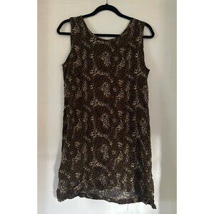 Vintage leopard print mini dress